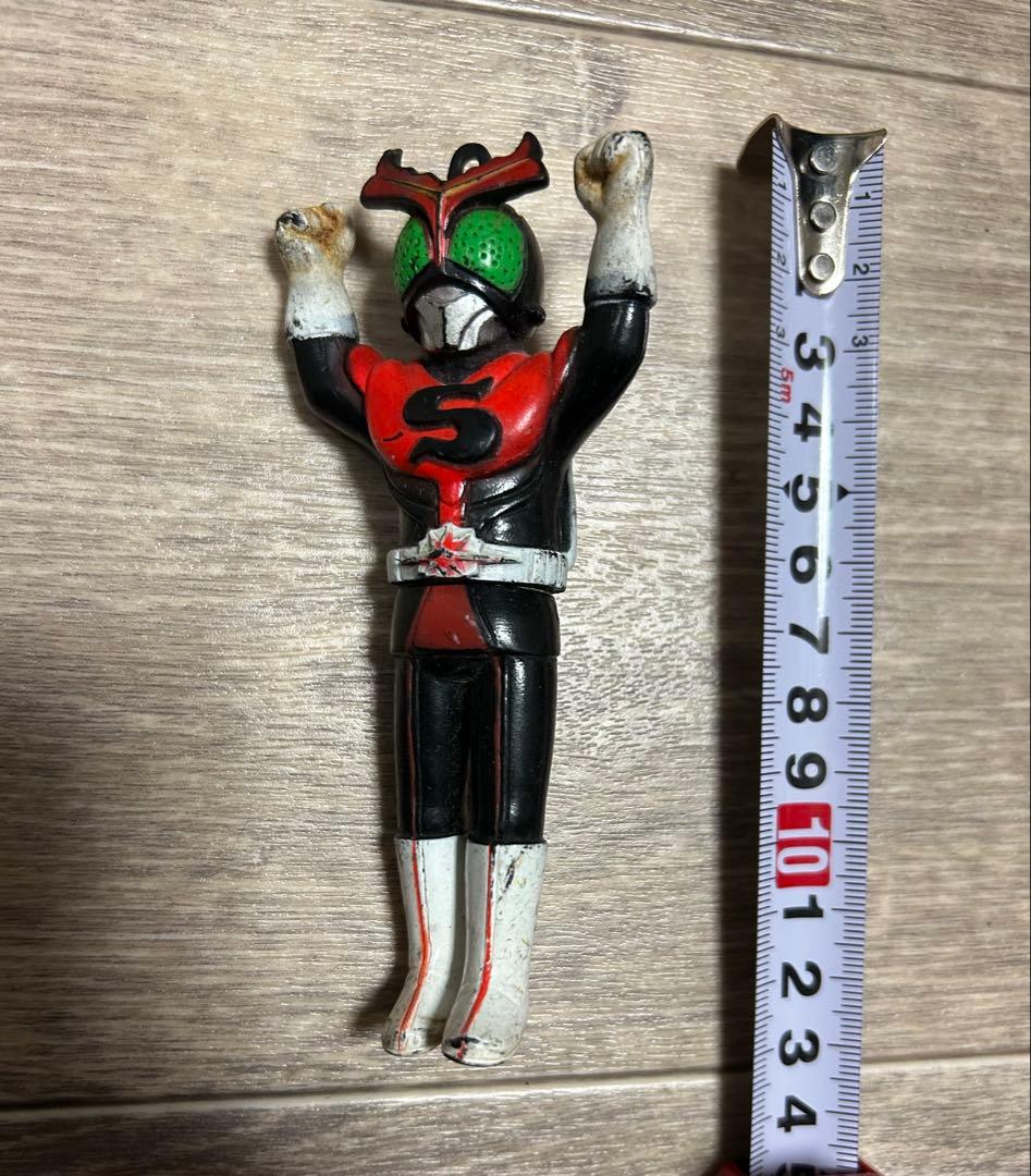 【当時物】ポピー 仮面ライダー ストロンガー ソフビ ペンダント ミニサイズ