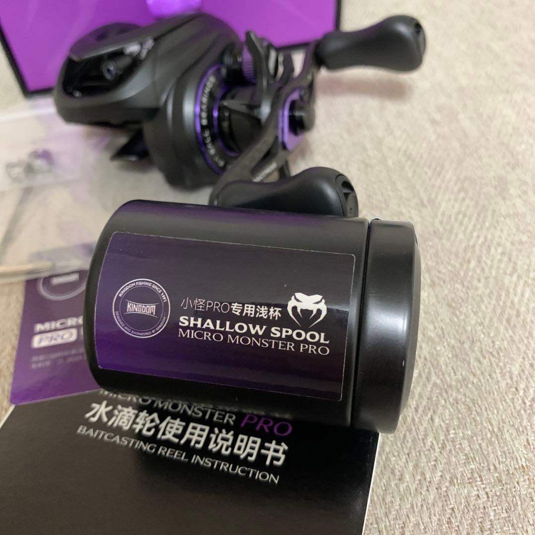 人気 kingdom MICRO MONSTAR PRO 左巻き ベイトリール