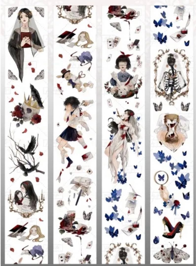 海外マステ 人物 背景 コラージュ マスキングテープ まとめ売り 纏め売り