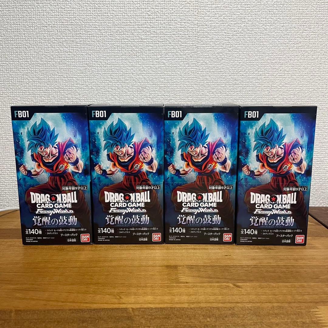 【未開封】ドラゴンボールカードゲーム 覚醒の鼓動 4BOX