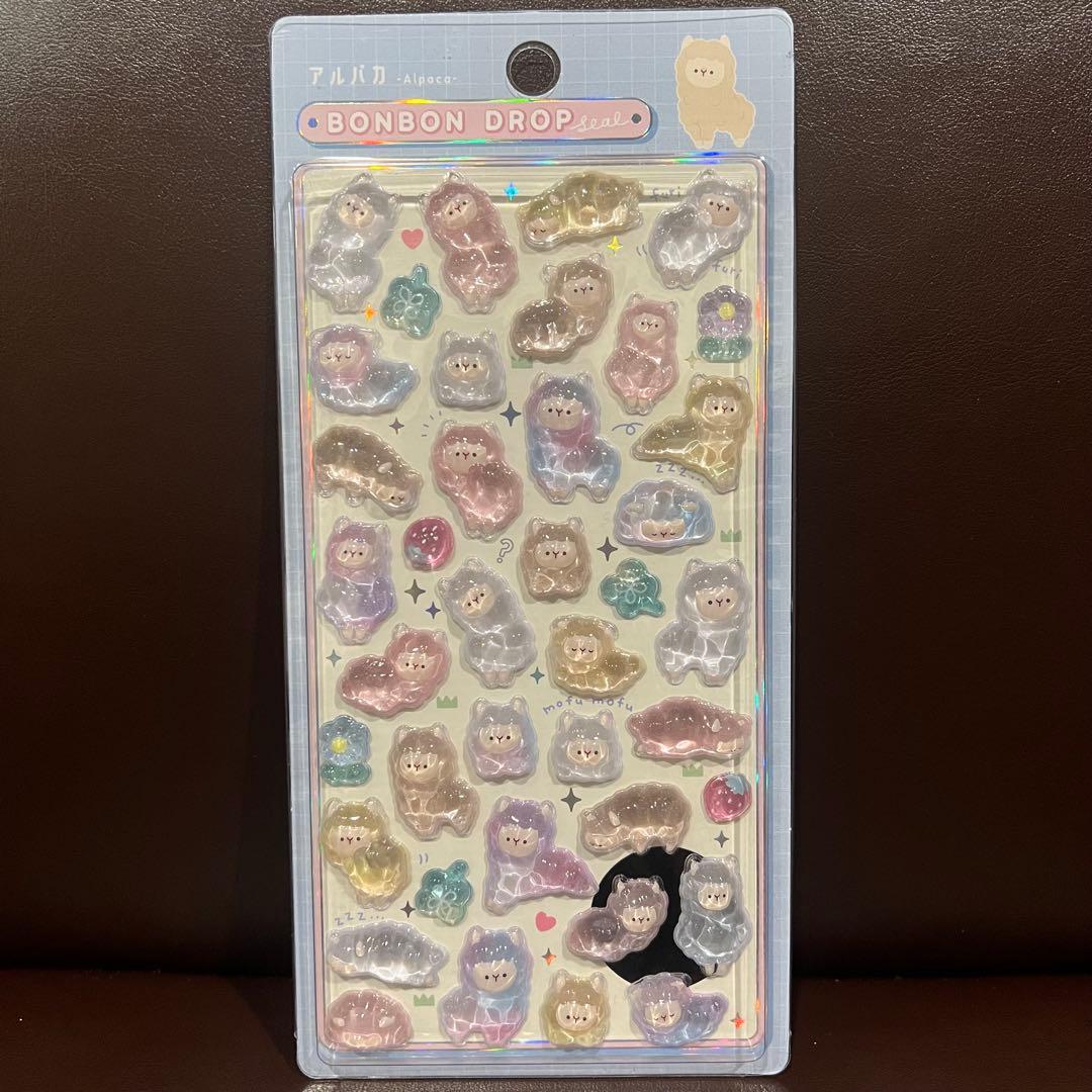 ボンボンドロップシール　アルパカ
