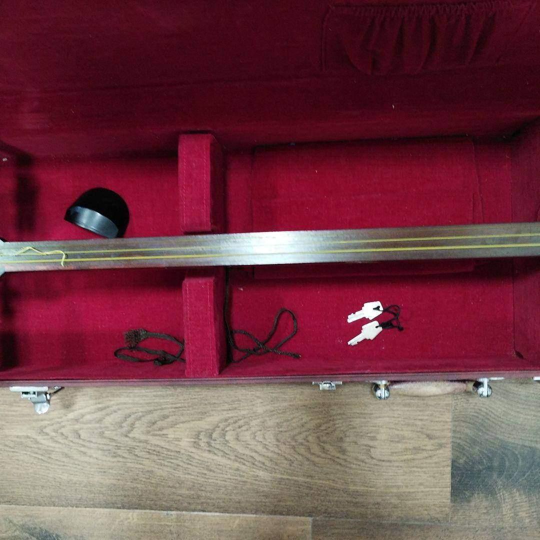 津軽三味線本体 鳥の絵柄 ハードケース付