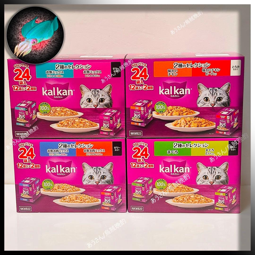 カルカン パウチ 4箱 ８種類 96袋 a1545