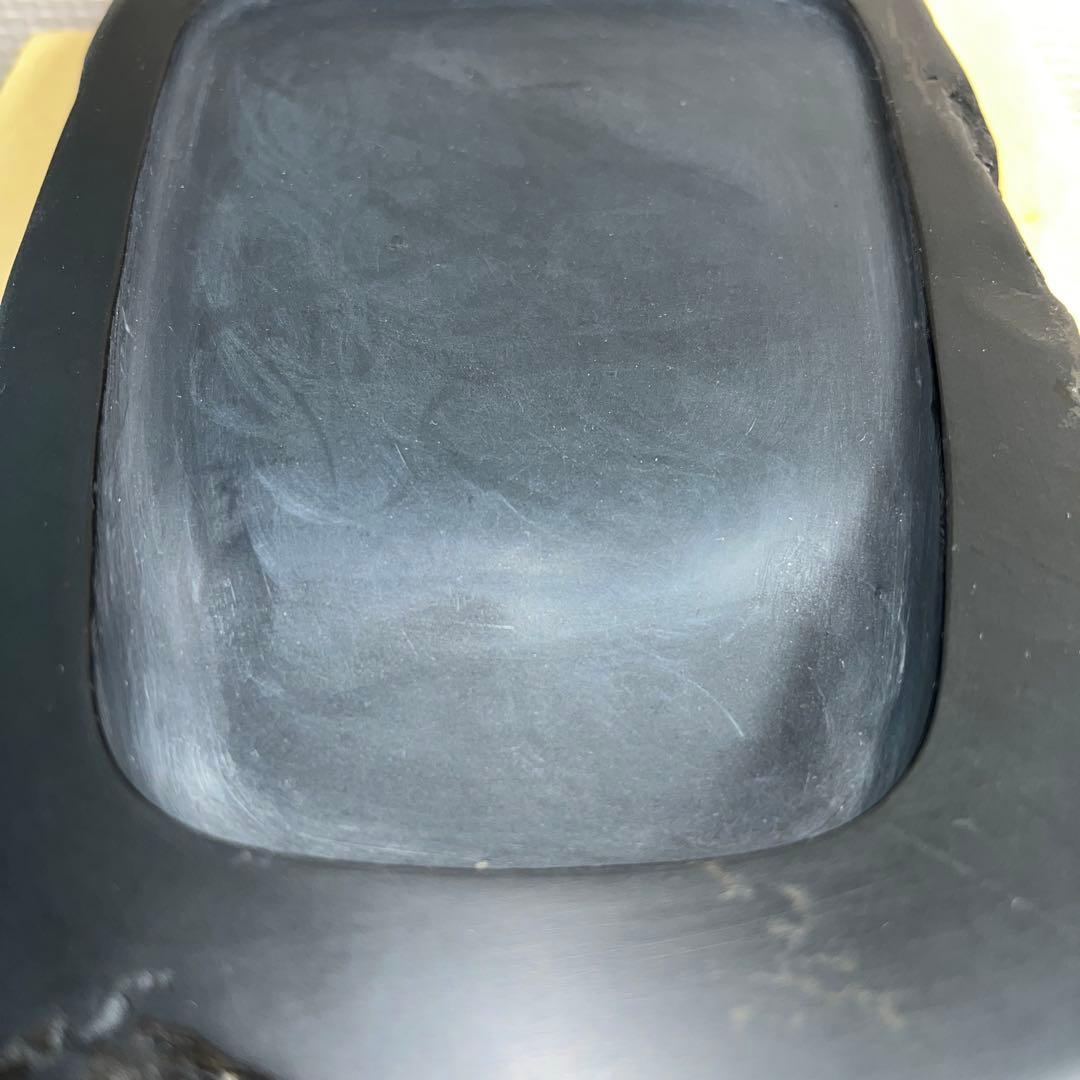 ⭕️雨畑硯　芳龍硯　芳龍閣硯舖　未使用に近い美品　自然硯　石紋綺麗　小四六寸