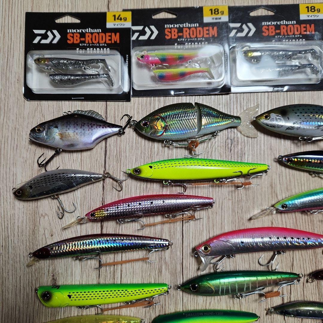 シーバスルアー52個　ダイワ　シマノ　メガバス　ロンジン　ブルーブルー　他