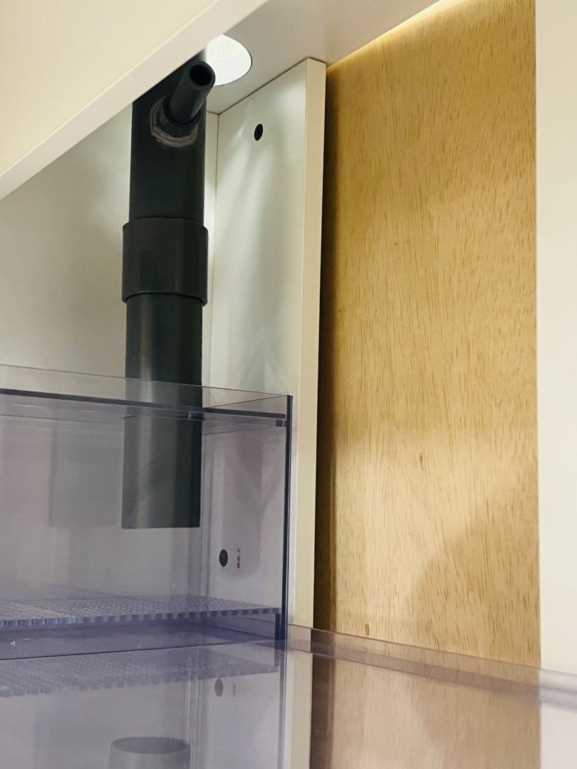 90cmサイズ　900×450×450オーバーフロー水槽セット　クリア＆ホワイト