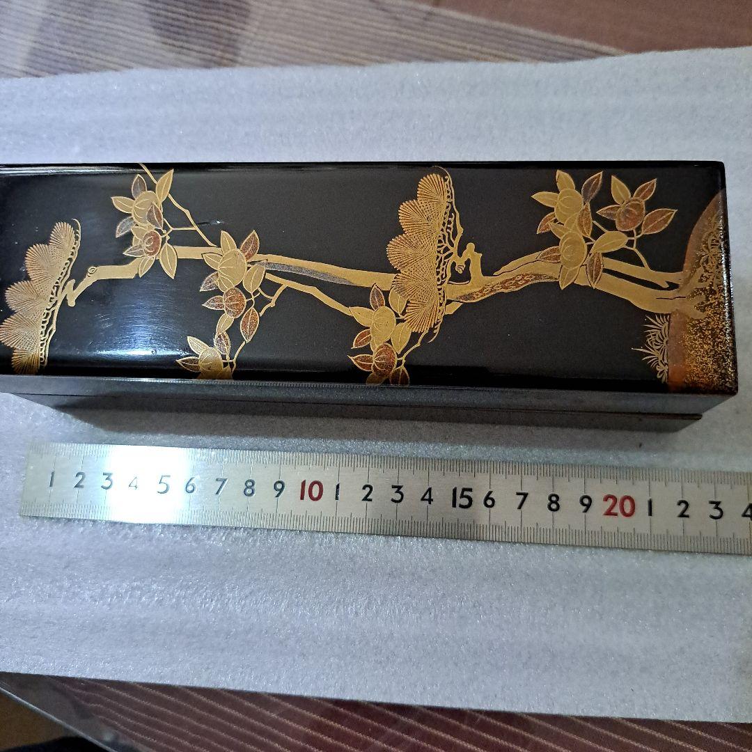 Jun  お値下げ中　　古美術　江戸中　装飾品箱　かんざし箱　極上金彩