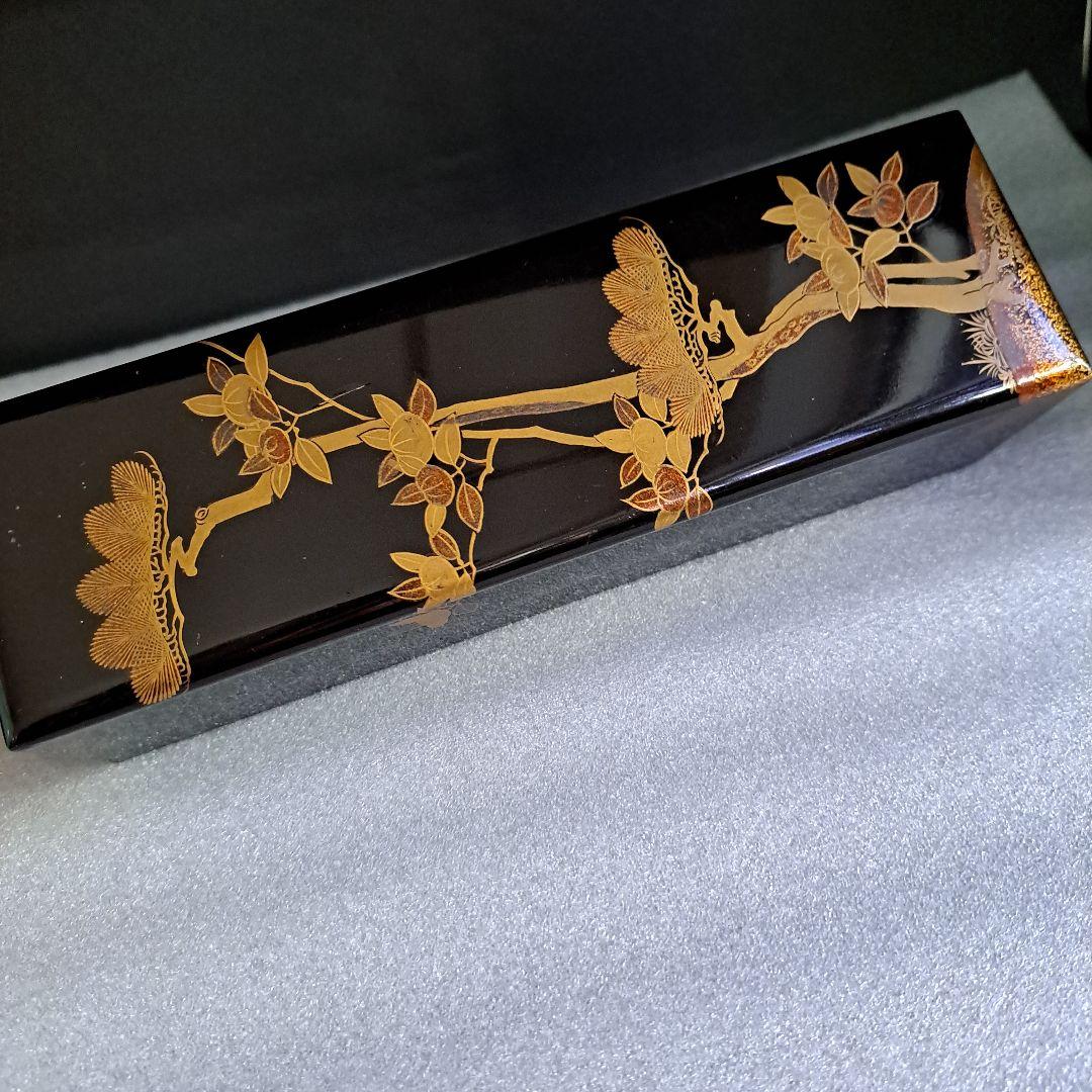 Jun  お値下げ中　　古美術　江戸中　装飾品箱　かんざし箱　極上金彩