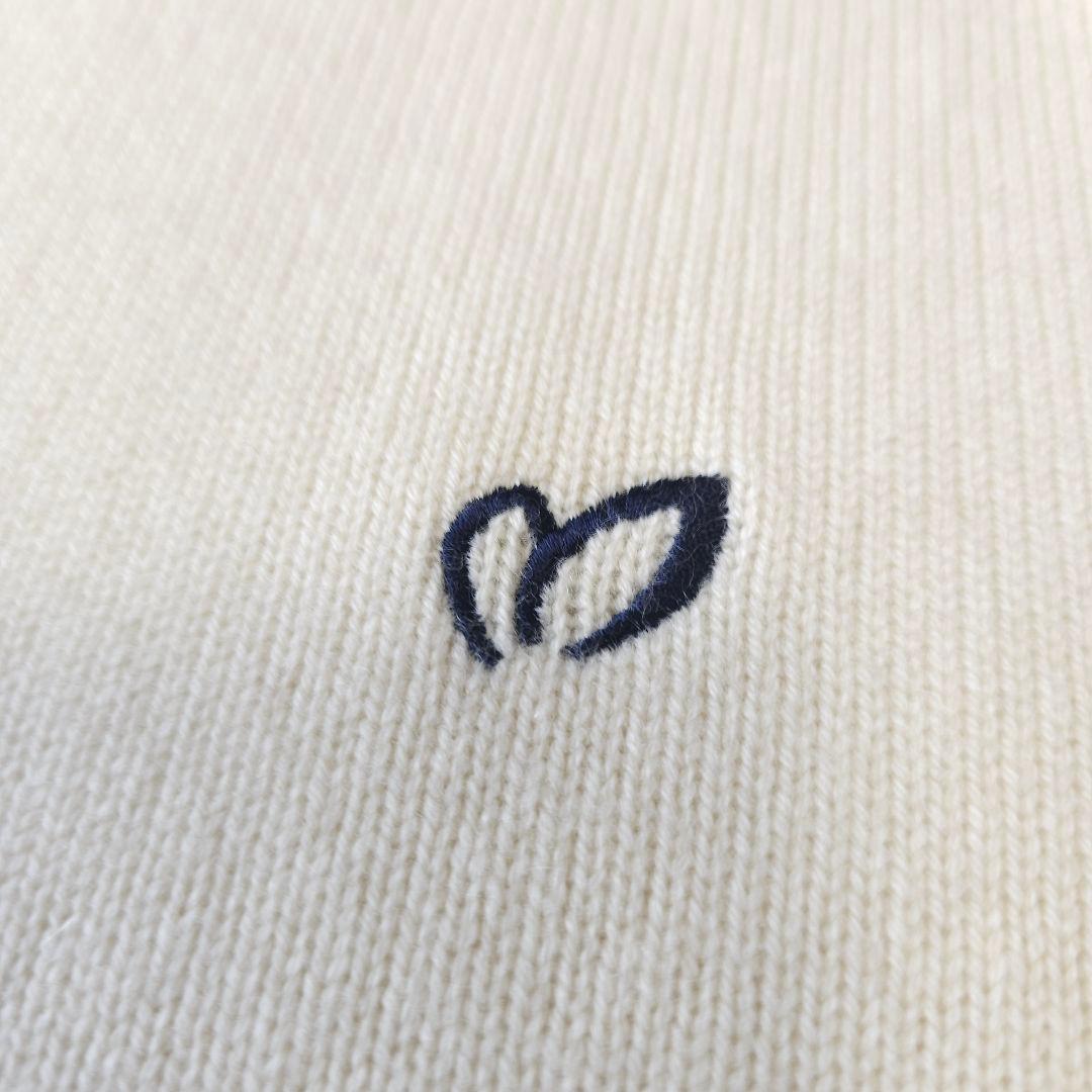 【マスターバニーエディション】人気カシミヤ混×ロゴ 長袖ゴルフニットセーターLL