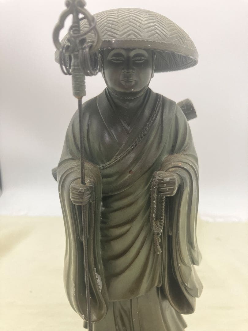 弘法大師 立像 空海 お大師様　修行像 真言宗 高野山　仏教美術 秀雲作