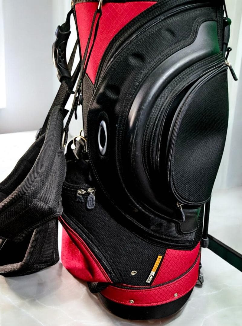 BOU送料無料/超美品　Oakley スタンドキャディバッグ 黒/赤