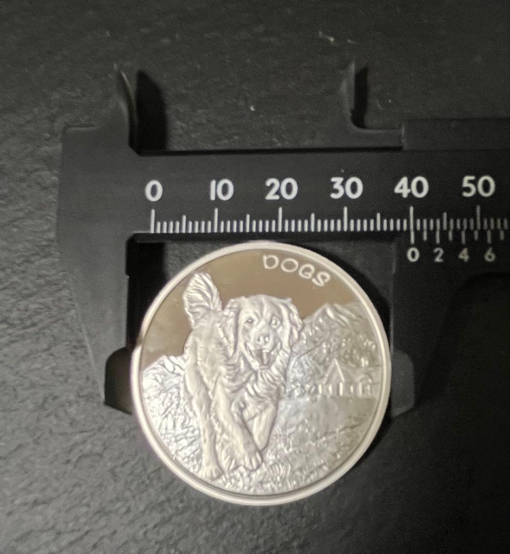【未使用】フィジー 2022年 『草原を駆ける犬』1オンスBU銀貨・カプセル入り