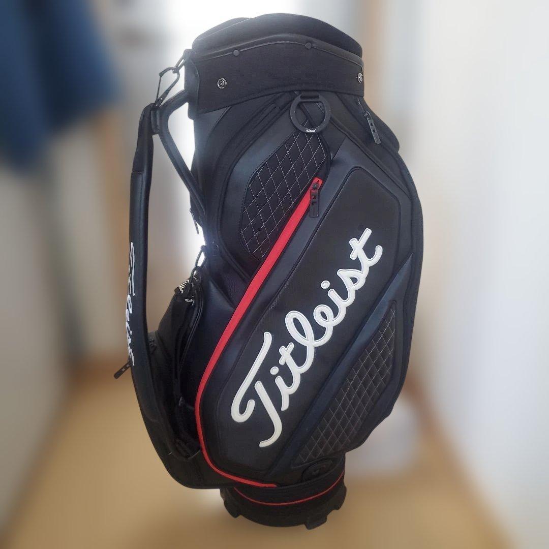 Titleist ゴルフバッグ ブラック/レッド