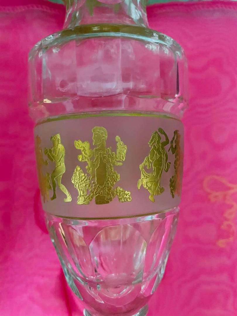 ヴァルサンランベール　 Val Saint Lambert花瓶ベルギー王室御用達