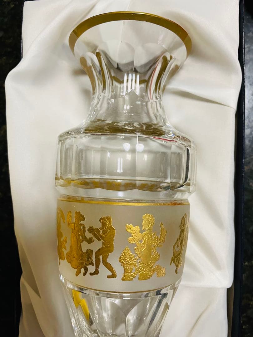 ヴァルサンランベール　 Val Saint Lambert花瓶ベルギー王室御用達