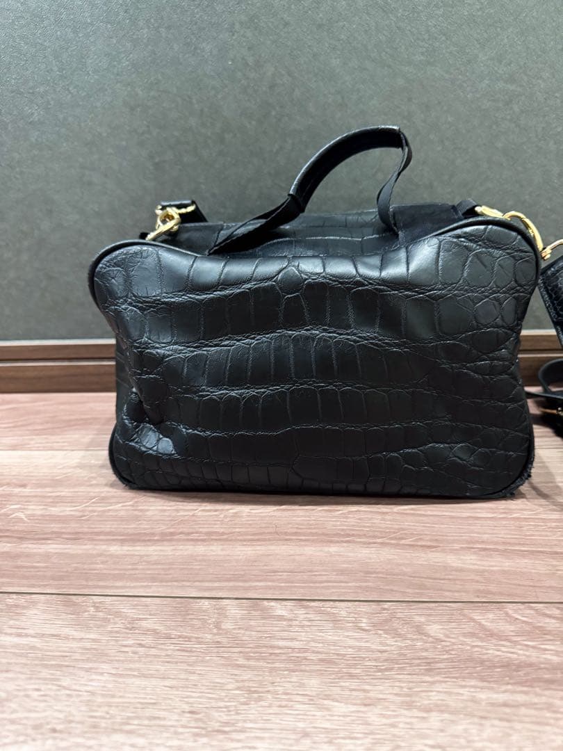 定価38.5万 muta MARINE マットクロコポーチ バッグ