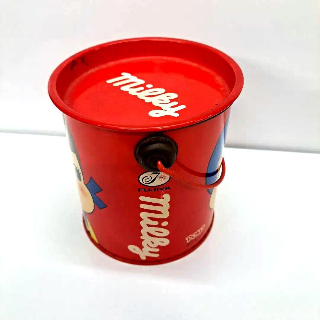 Milky 玩具菓子　不二家　ポコちゃんの缶