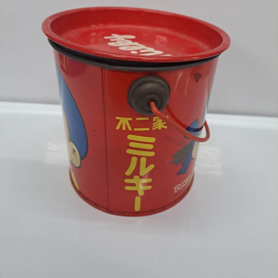 Milky 玩具菓子　不二家　ポコちゃんの缶