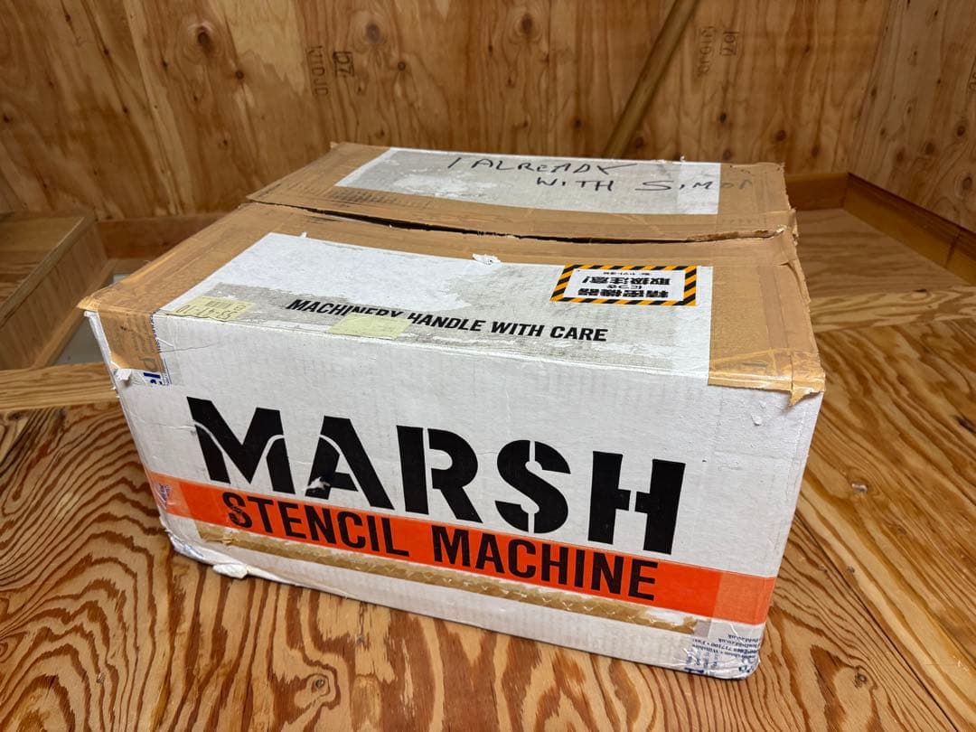 MARSH社製 ステンシルマシン 3/4インチ アイボリー 美品 世田谷ベース