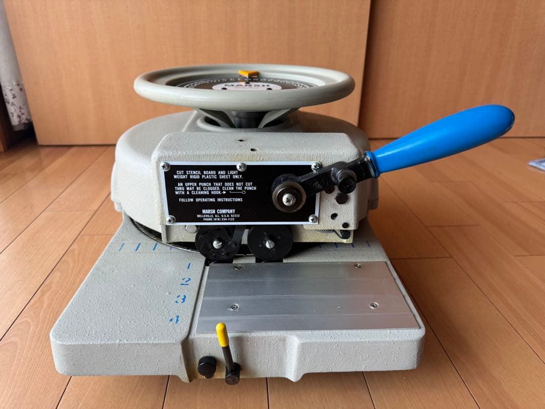 MARSH社製 ステンシルマシン 3/4インチ アイボリー 美品 世田谷ベース