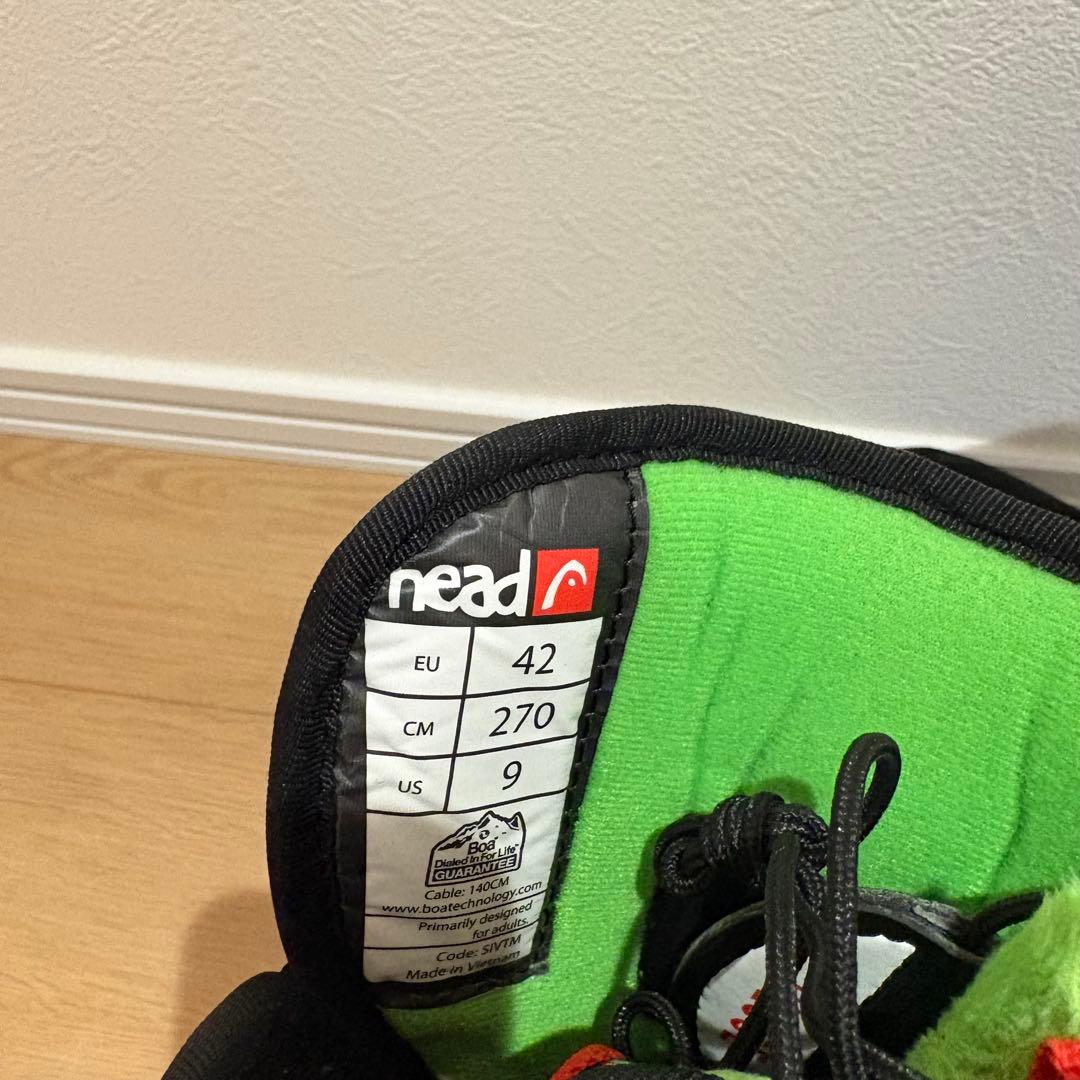 HEAD ヘッド スノーボード ブーツ BOA 27cm 幅広 ブラック