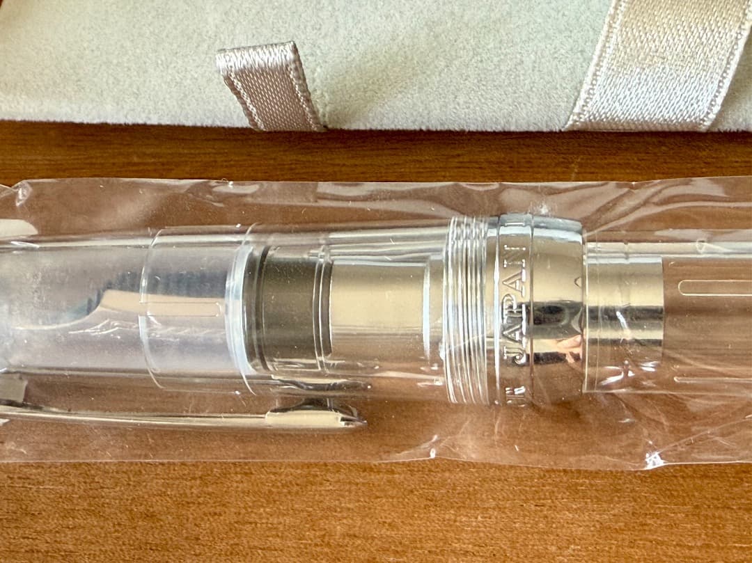 【未開封＋おまけ】 プロフィット21 MF（中細字）セーラー万年筆 透明 21金