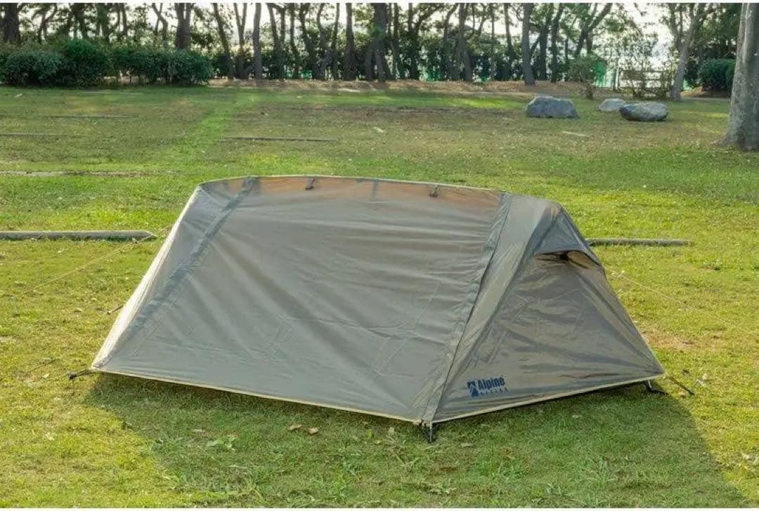 【新品未使用】Alpine DESIGN ポップアップュシェルターテント カーキ