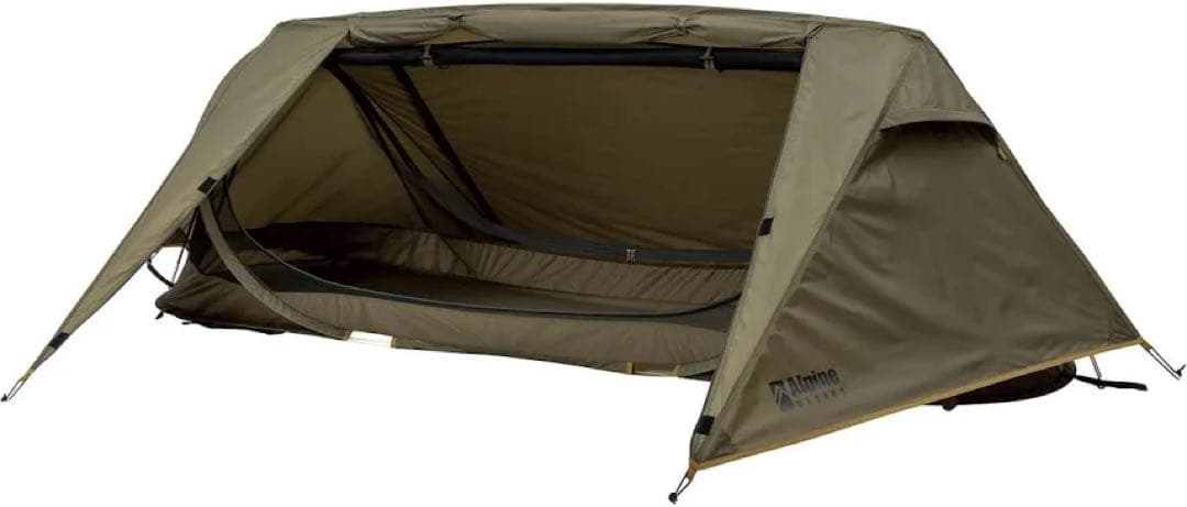 【新品未使用】Alpine DESIGN ポップアップュシェルターテント カーキ
