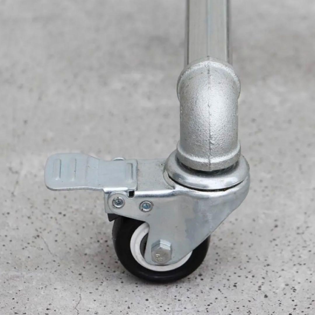 レア 廃番 HATCH購入 水道管 ガス管 ハンガーラック キャスター付 完成品