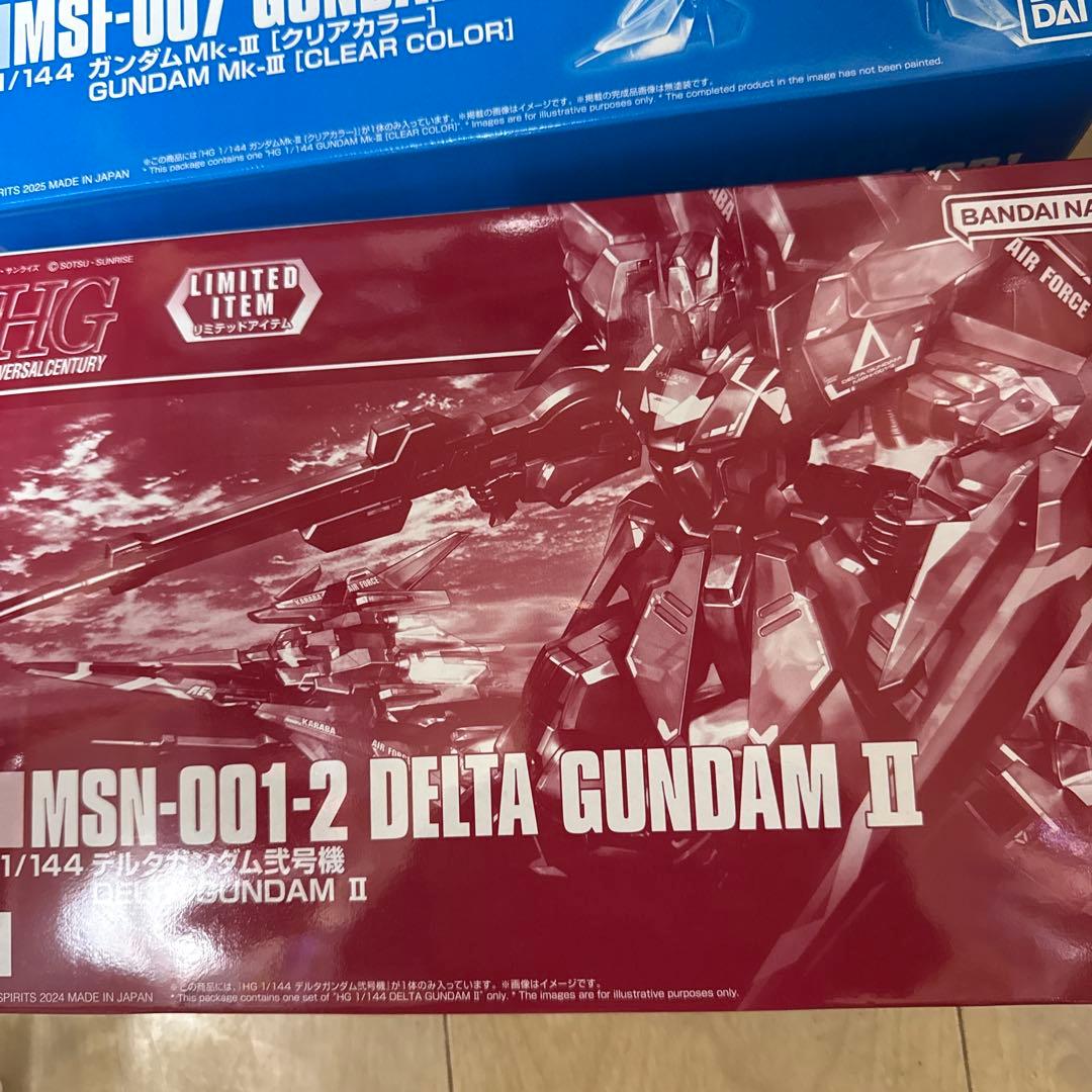Zガンダム　ベース限定　２体セット　ガンダムMk-Ⅲ　デルタガンダム弐号機