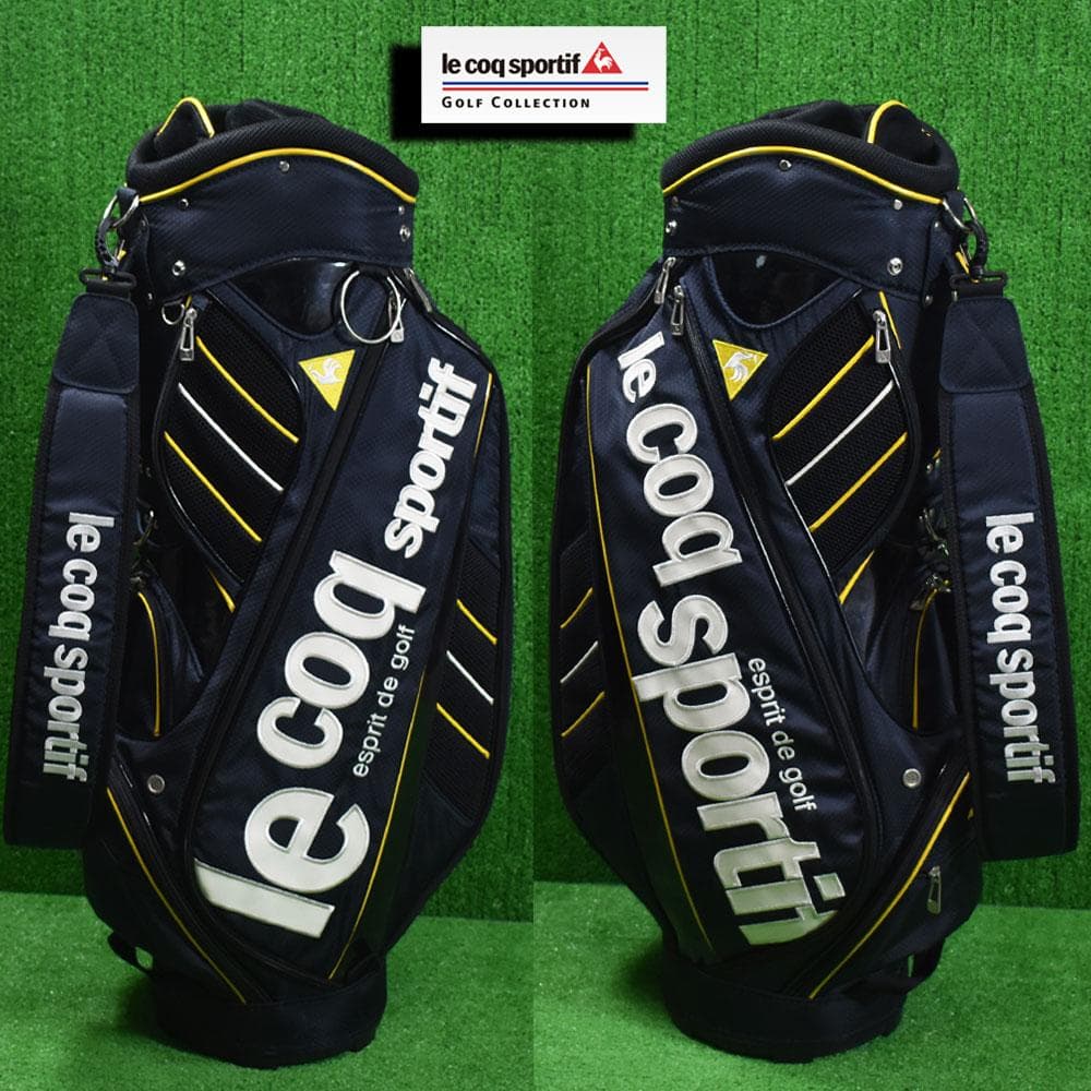 ルコックスポルティフ ゴルフ キャディバッグ ９型【ネイビー】美品！