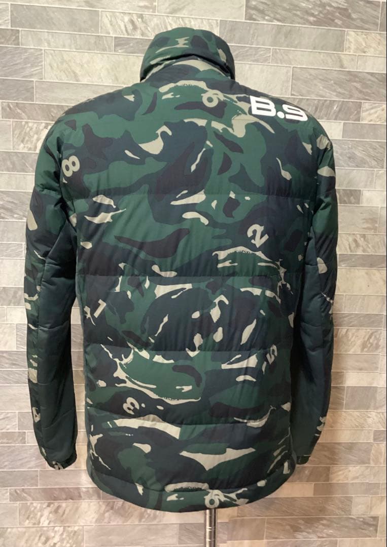 美品　MUNSINGWEAR｜マンシングウェア　ダウンジャケット　軽量　迷彩　M