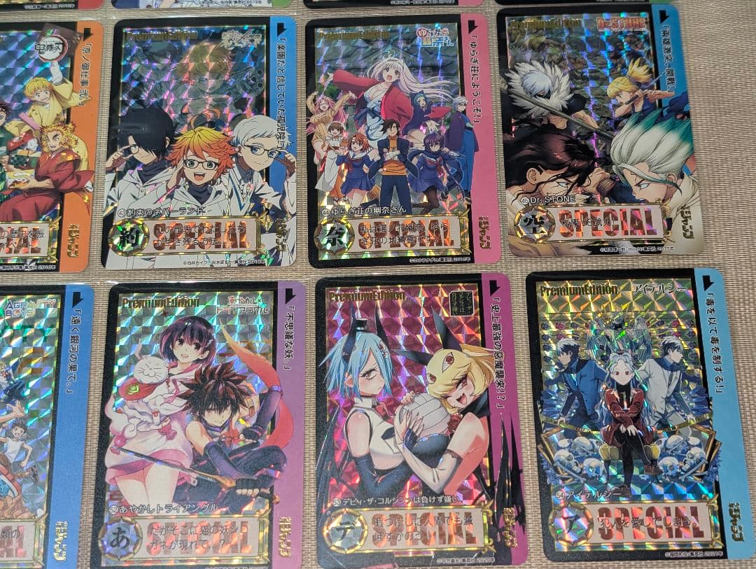 少年ジャンプ　プリズムキャラクターカード　54枚スリーブ入りセット②