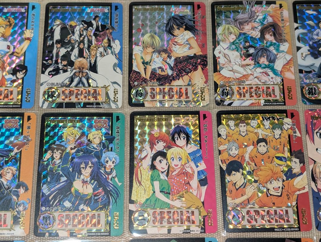 少年ジャンプ　プリズムキャラクターカード　54枚スリーブ入りセット②