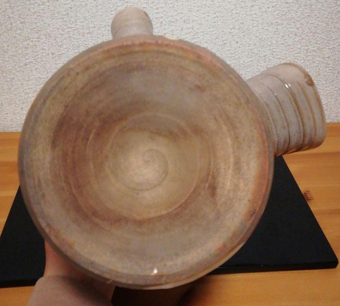 田原陶兵衛作　萩焼　急須形　水指　共箱　略歴付　茶道具