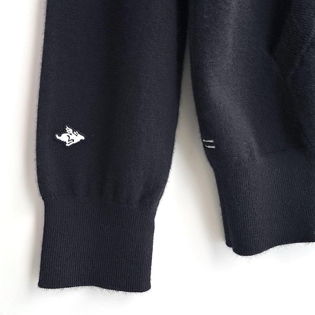 449 パーリーゲイツ 定価49,500円 カシミヤニットパーカー 紺 1 M