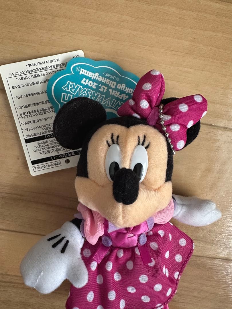 【新品タグ付き】ディズニーランド34周年　トゥーンタウン　ミッキーミニーぬいば