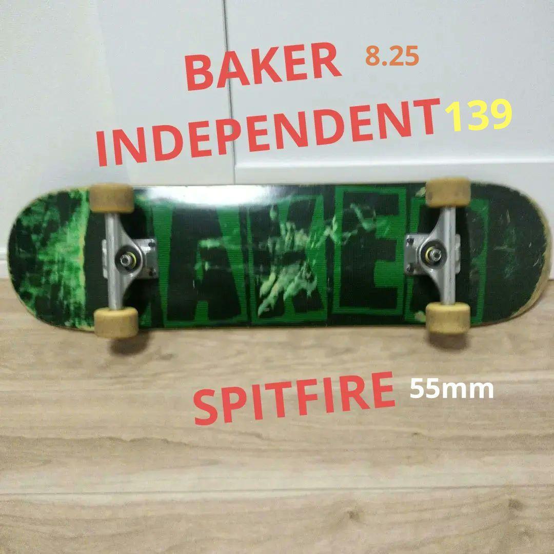 BAKER 8.25 スケートボードフルコンプリートセット スケボー　ベイカー