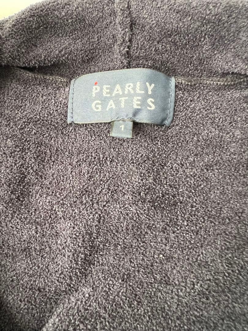 パーリーゲイツ　ネイビーロゴラインパーカー