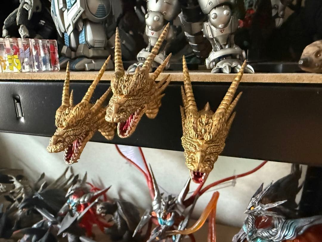 一番くじ ゴジラ 大怪獣列伝 F賞　モンスターヘッドマグネット キングギドラ