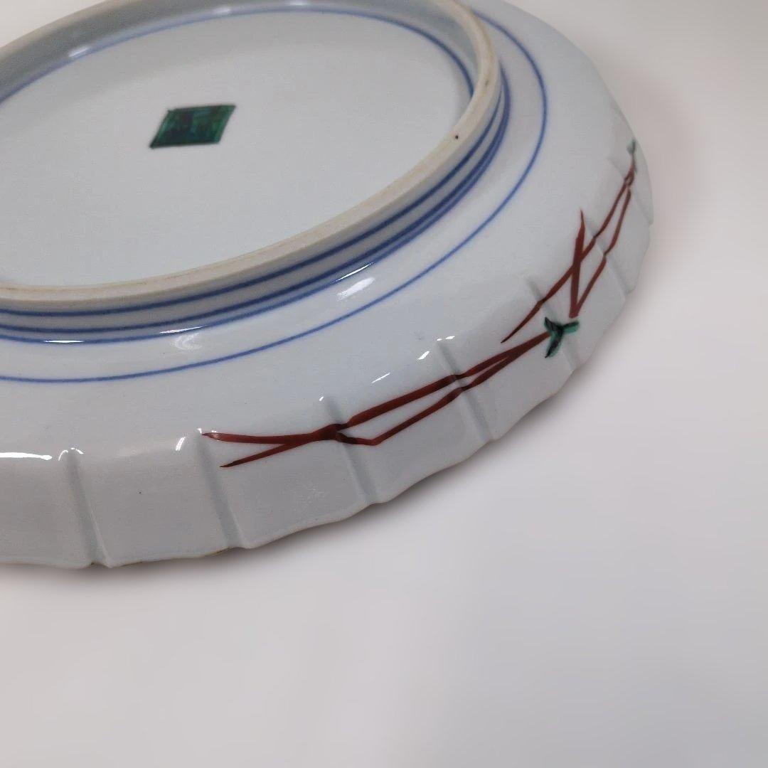 九谷焼 須田菁華初代(？)飾皿 古九谷 桃樹双鳥図