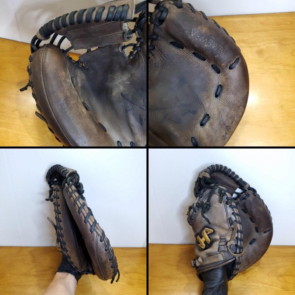 ハタケヤマ 真心Vシリーズ 日本製 和牛レザー キャッチャーミット 硬式グローブ