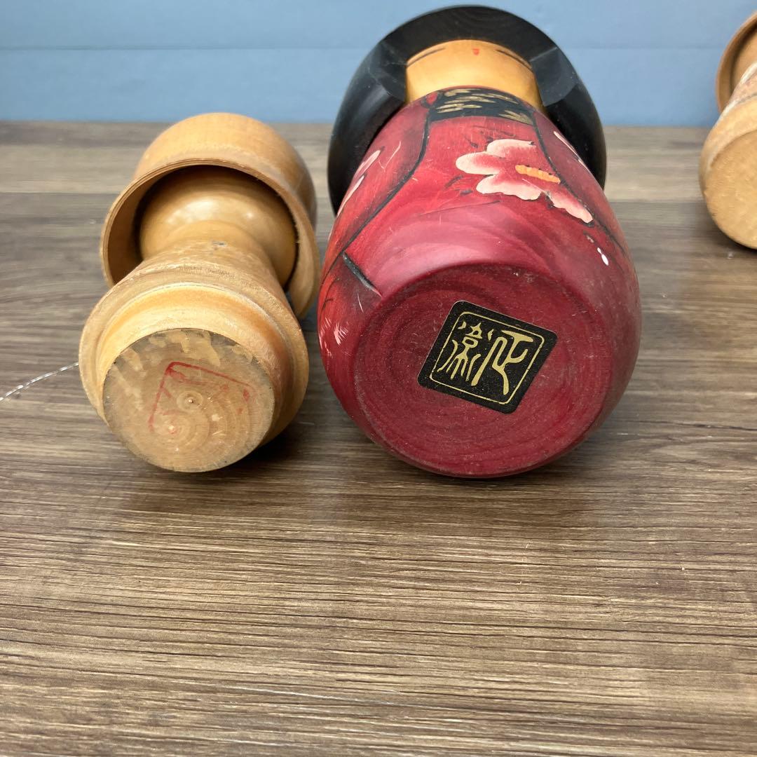 D-3 こけし 郷土玩具 伝統こけし 創作こけし 木製人形 9体セット 大量