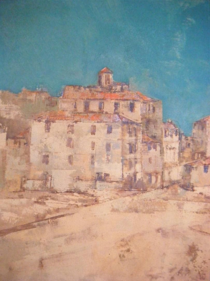 絵画　作者不詳　サイン有　油彩10号　風景画　名品　P123