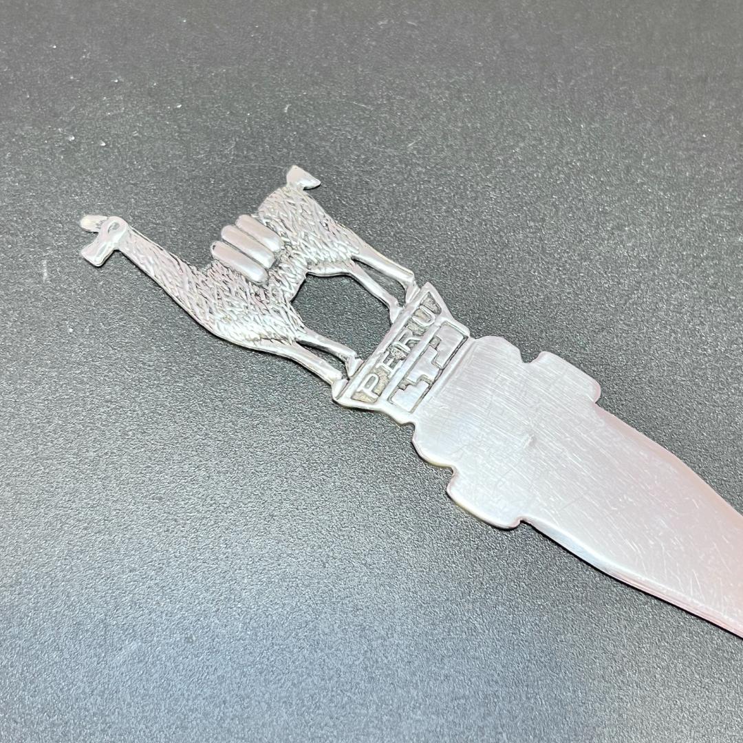 【PERU】【純銀】レターナイフ/ブックマーク栞