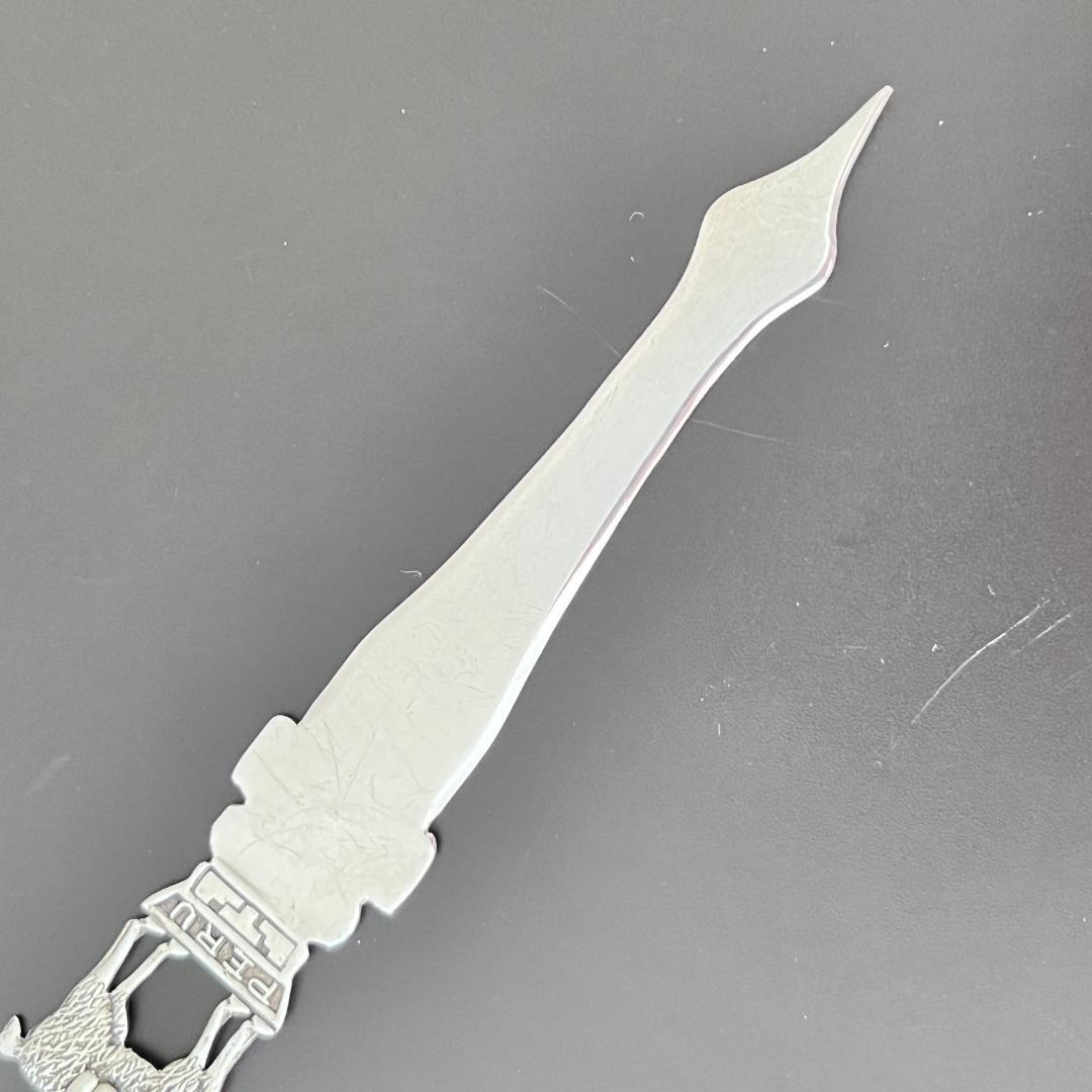 【PERU】【純銀】レターナイフ/ブックマーク栞