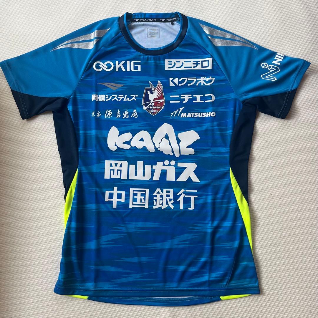 最終値下価格　2025 J1 ファジアーノ岡山　本物練習着　スポンサー限定