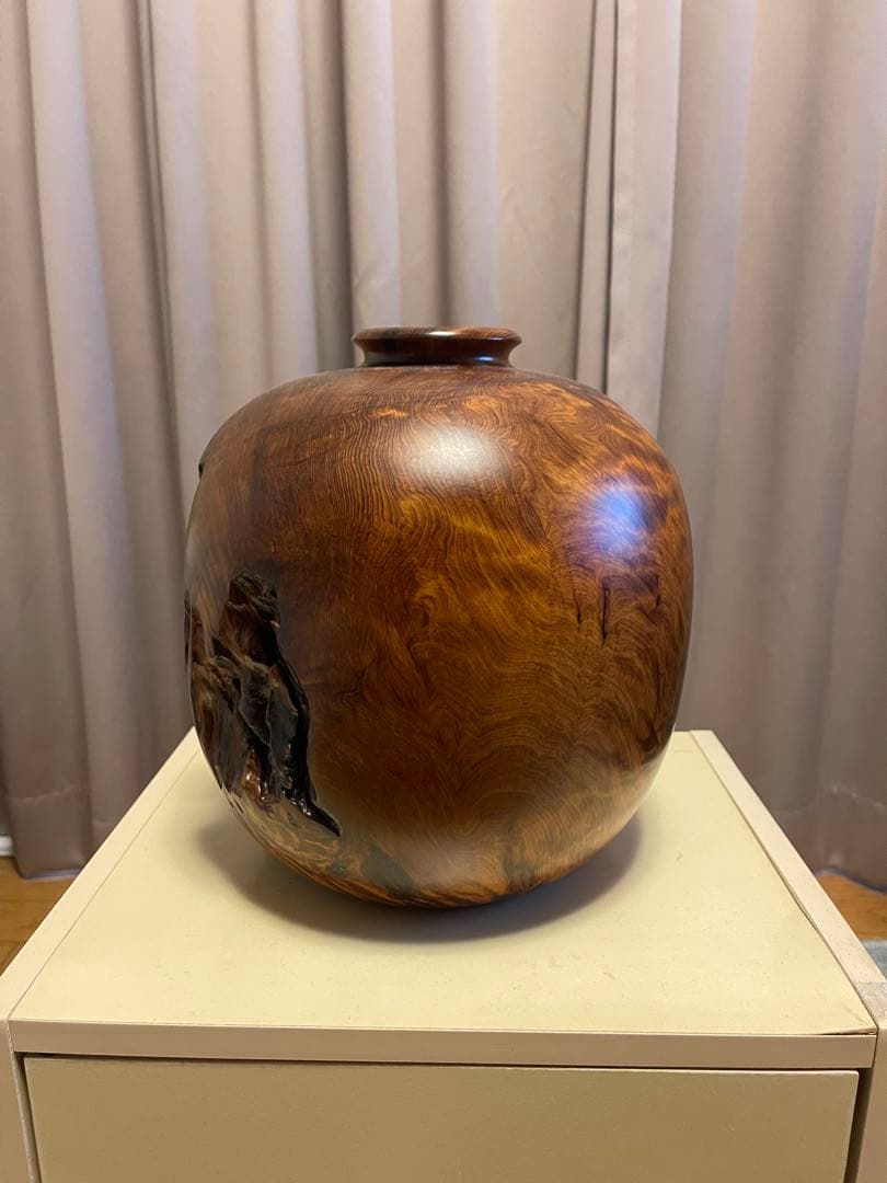 屋久杉　壺　鹿島重人作