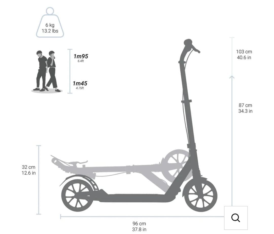 OXELO(オクセロ) キックスケーター Town 7 XL 大人用