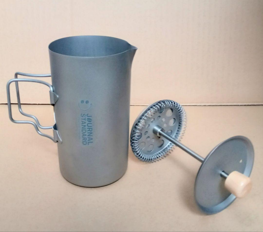 ☆チタン製フレンチプレスコーヒーメーカーセット＊シルバーアントとＪＳＦのコラボ製